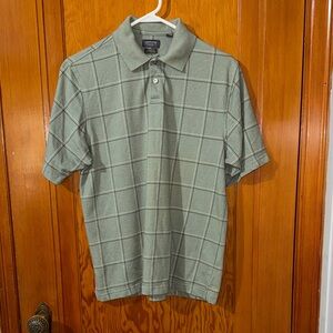 2/$10 Arrow Olive Checkered Polo Shirt
